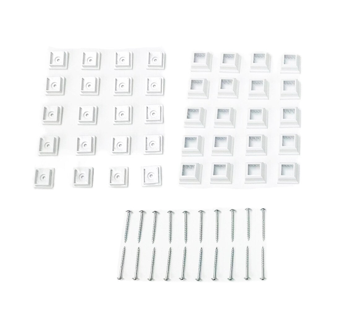TITAN BUILDING PRODUCTS 3/4-in x 25-in Snap'n Lock Balusters White Plastic Square Deck Baluster (10-Pack)