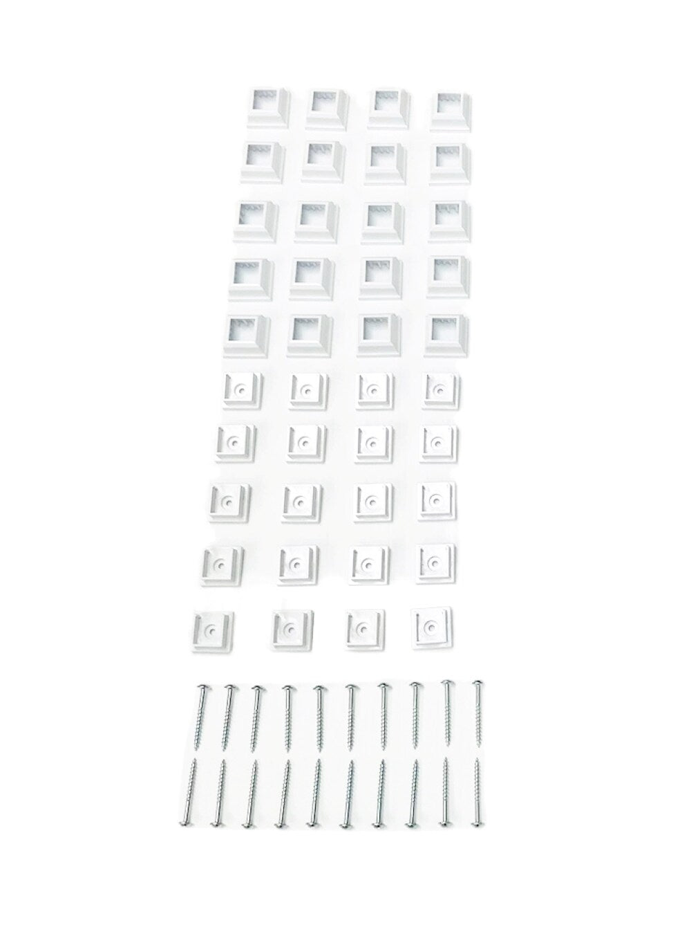 TITAN BUILDING PRODUCTS 3/4-in x 25-in Snap'n Lock Balusters White Plastic Square Deck Baluster (10-Pack)