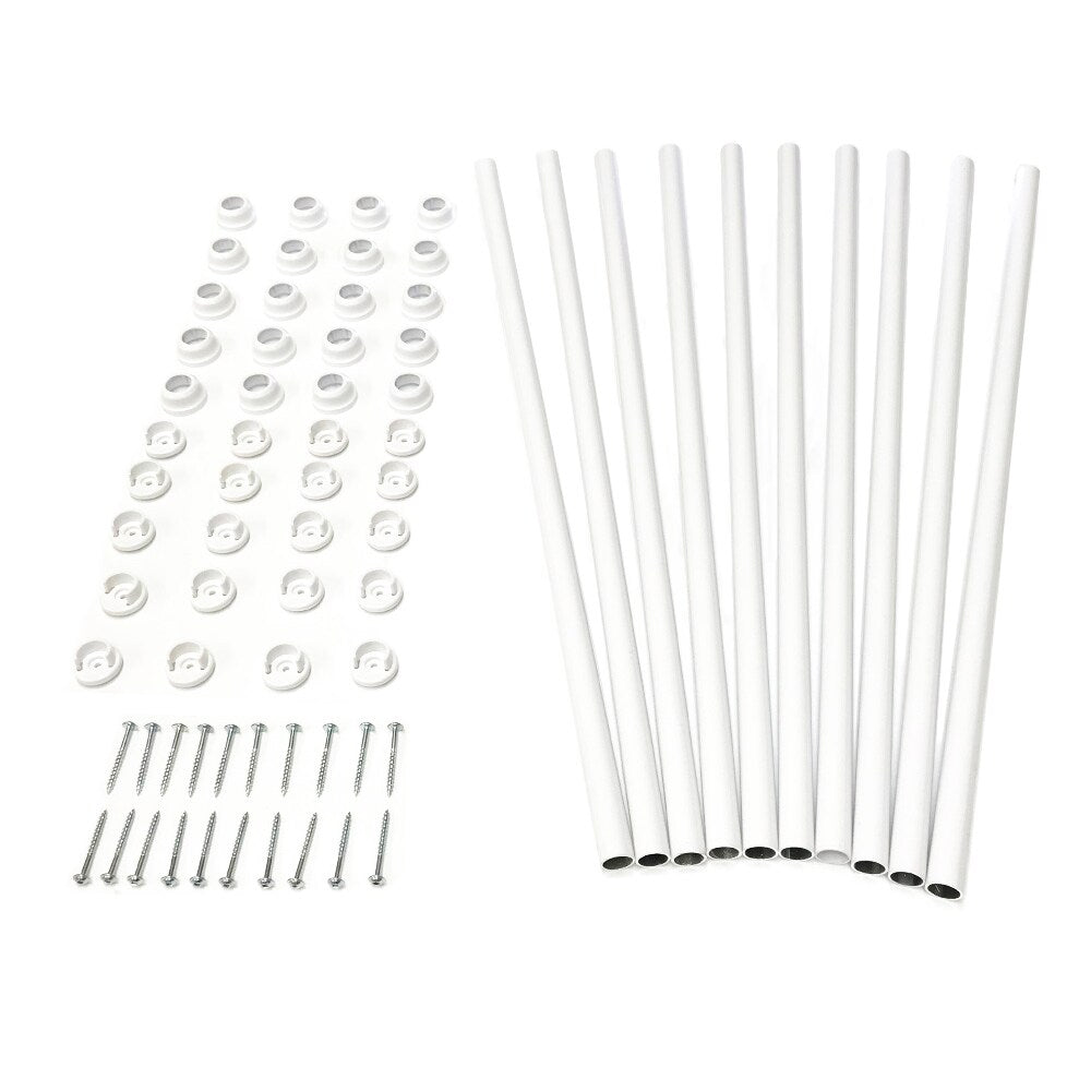 TITAN BUILDING PRODUCTS 3/4-in x 25-in Snap'n Lock Balusters White Aluminum Round Deck Baluster (10-Pack)