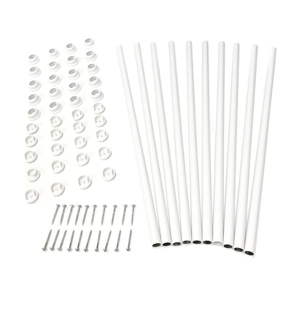 TITAN BUILDING PRODUCTS 3/4-in x 32-in Snap'n Lock Balusters White Aluminum Round Deck Baluster (10-Pack)