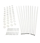 TITAN BUILDING PRODUCTS 3/4-in x 32-in Snap'n Lock Balusters White Aluminum Round Deck Baluster (10-Pack)
