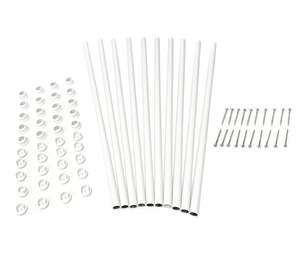 TITAN BUILDING PRODUCTS 3/4-in x 32-in Snap'n Lock Balusters White Aluminum Round Deck Baluster (10-Pack)