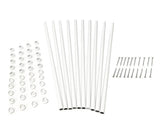 TITAN BUILDING PRODUCTS 3/4-in x 32-in Snap'n Lock Balusters White Aluminum Round Deck Baluster (10-Pack)