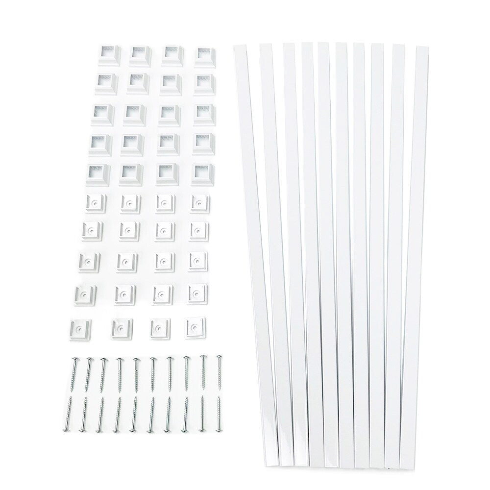 TITAN BUILDING PRODUCTS 3/4-in x 25-in Snap'n Lock Balusters White Aluminum Square Deck Baluster (10-Pack)