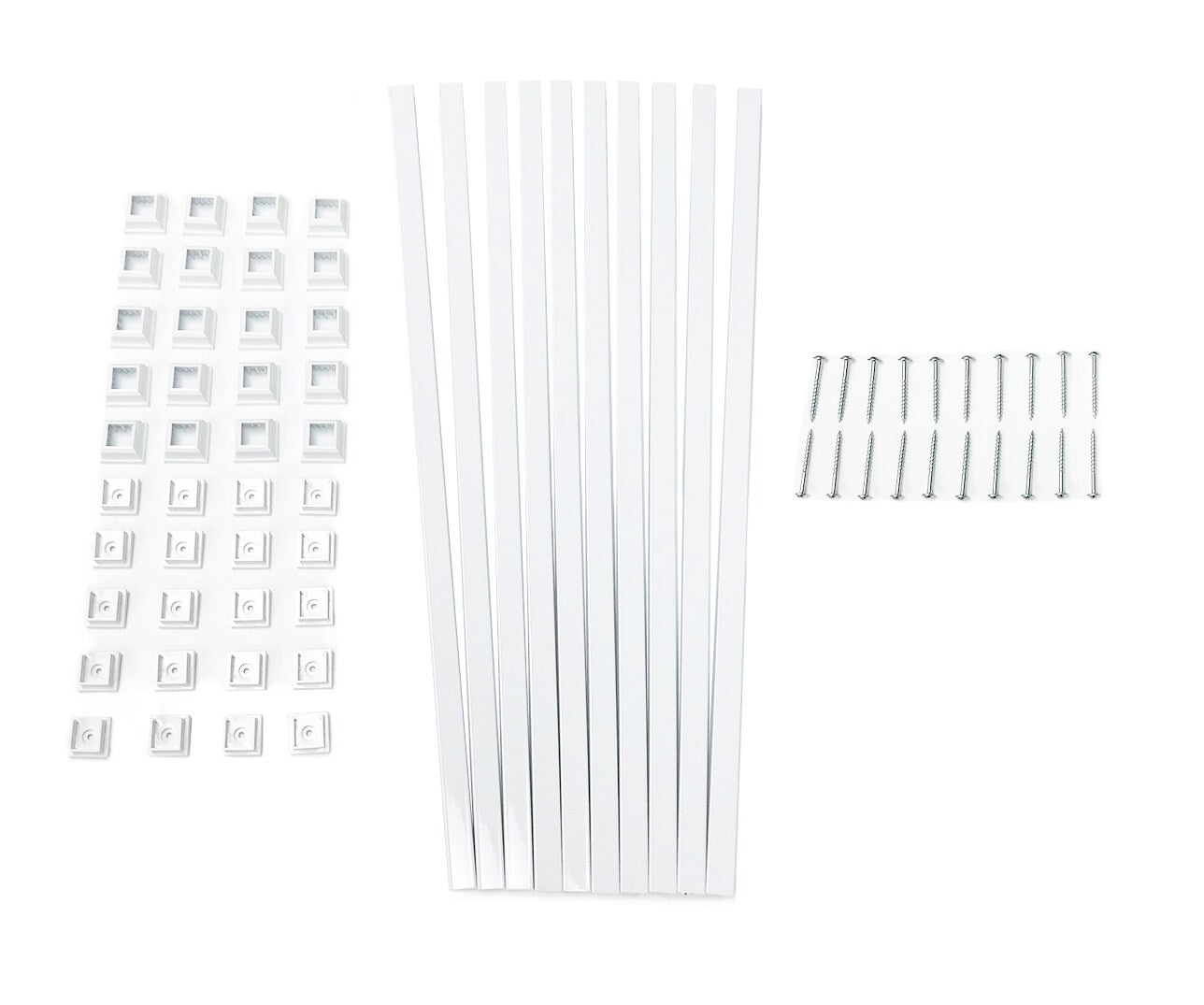 TITAN BUILDING PRODUCTS 3/4-in x 25-in Snap'n Lock Balusters White Aluminum Square Deck Baluster (10-Pack)
