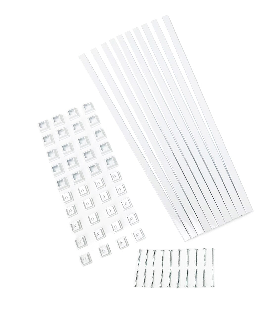 TITAN BUILDING PRODUCTS 3/4-in x 25-in Snap'n Lock Balusters White Aluminum Square Deck Baluster (10-Pack)