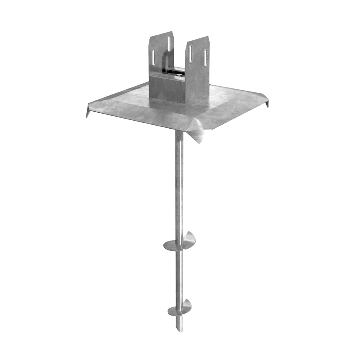 TITAN BUILDING PRODUCTS 51-in x 12.25-in Deck foot anchor Galvanized Steel Support Bracket
