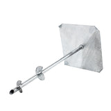 TITAN BUILDING PRODUCTS 51-in x 12.25-in Deck foot anchor Galvanized Steel Support Bracket
