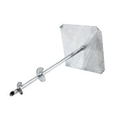 TITAN BUILDING PRODUCTS 39-in x 12.25-in Deck foot anchor Galvanized Steel Support Bracket