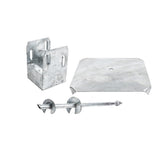 TITAN BUILDING PRODUCTS 27-in x 12.25-in Deck foot anchor Galvanized Steel Support Bracket