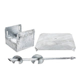 TITAN BUILDING PRODUCTS 51-in x 12.25-in Deck foot anchor Galvanized Steel Support Bracket