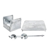 TITAN BUILDING PRODUCTS 39-in x 12.25-in Deck foot anchor Galvanized Steel Support Bracket