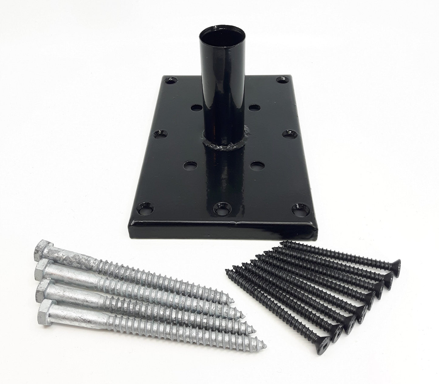 TITAN BUILDING PRODUCTS 7.5-in x 5-in Titan post anchor Galvanized and Powder-coated Painted Galvanized Steel Post Connector