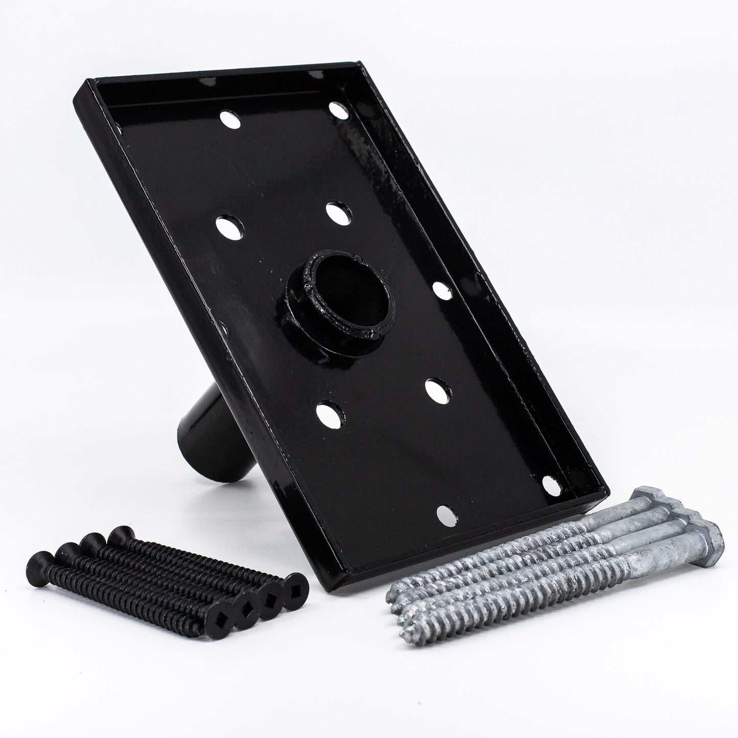 TITAN BUILDING PRODUCTS 7.5-in x 5-in Titan post anchor Galvanized and Powder-coated Painted Galvanized Steel Post Connector