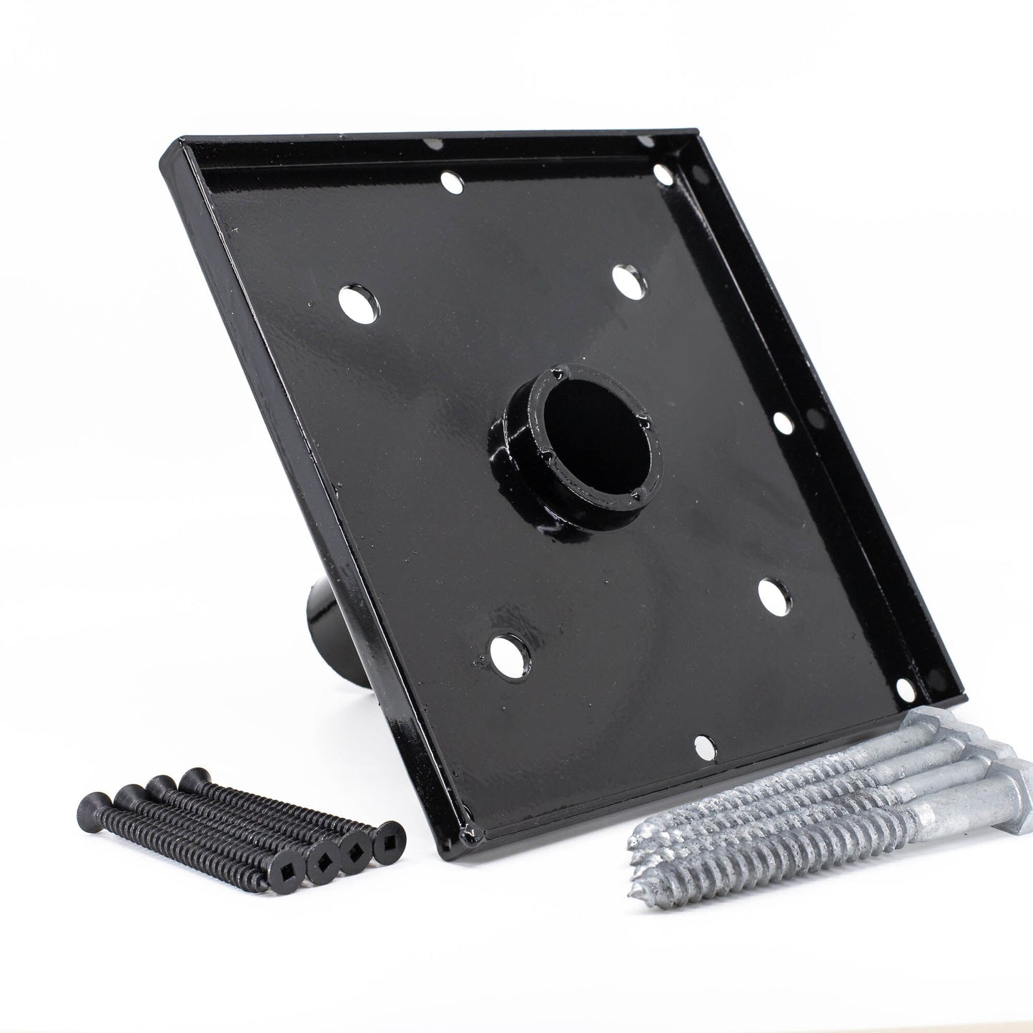 TITAN BUILDING PRODUCTS 9.5-in x 9.5-in Titan post anchor Galvanized and Powder-coated Painted Galvanized Steel Post Connector