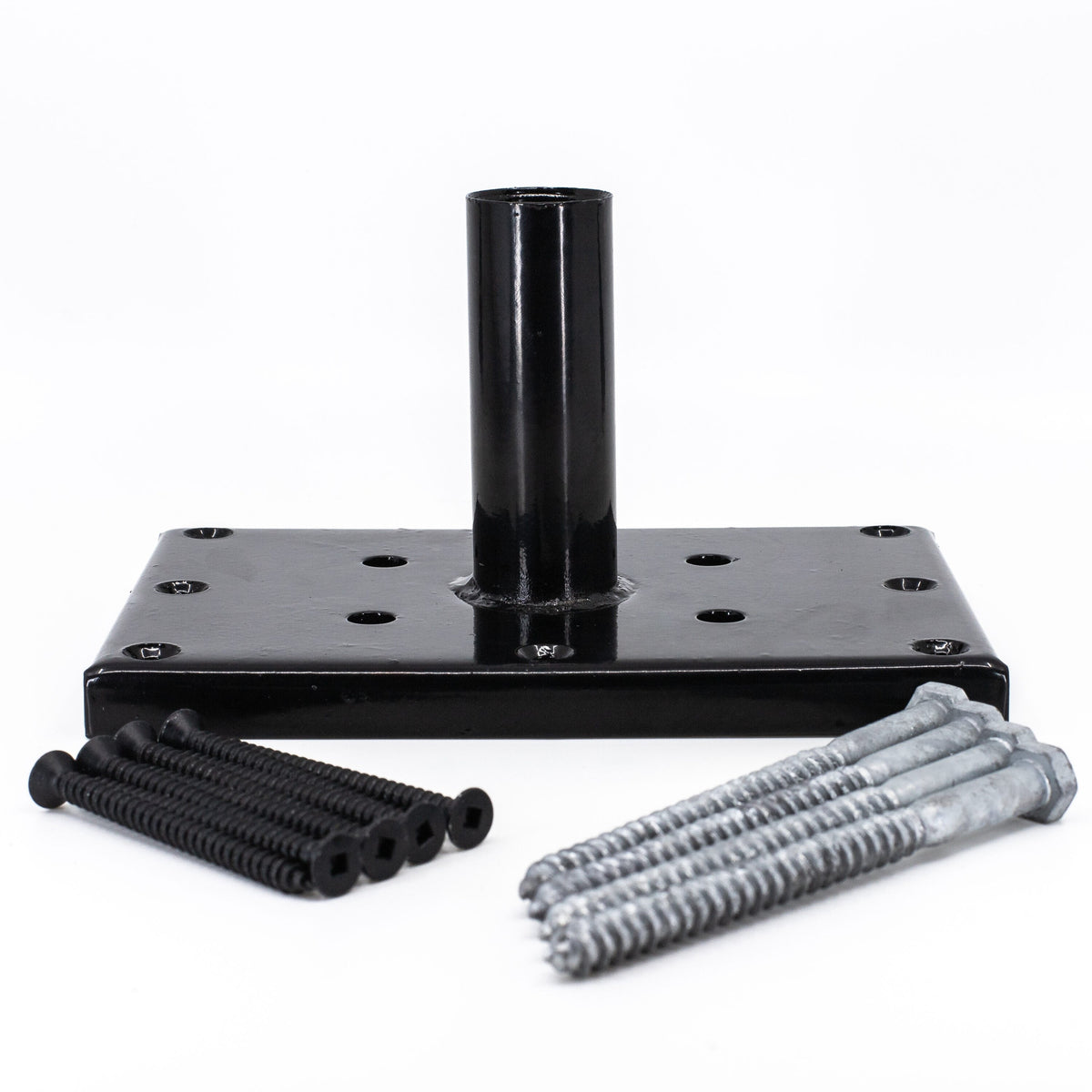 TITAN BUILDING PRODUCTS 7.5-in x 5-in Titan post anchor Galvanized and Powder-coated Painted Galvanized Steel Post Connector