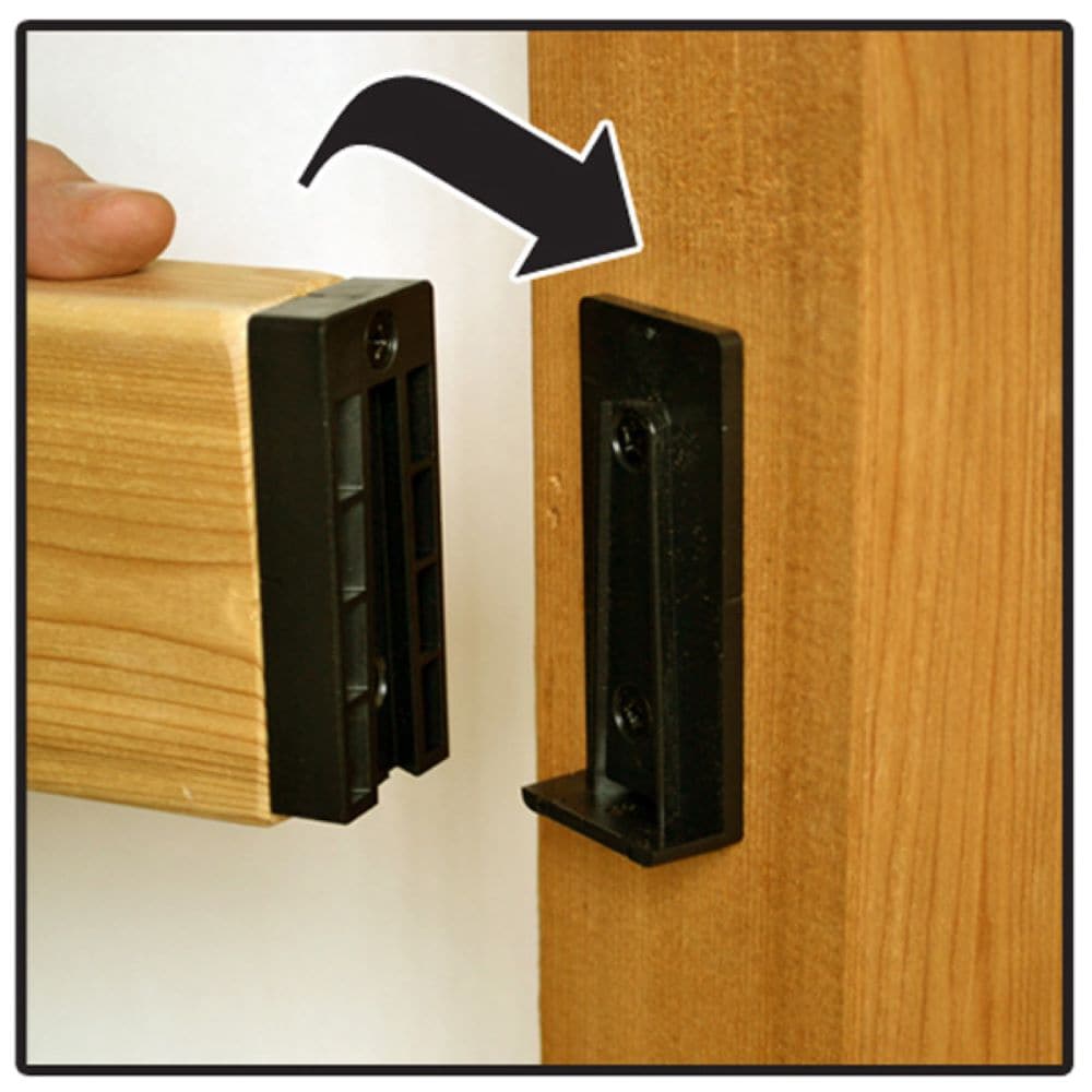 TITAN BUILDING PRODUCTS 3.5-in x 1.5-in Shadow rail connector Polycarbonate Plastic Post Connector