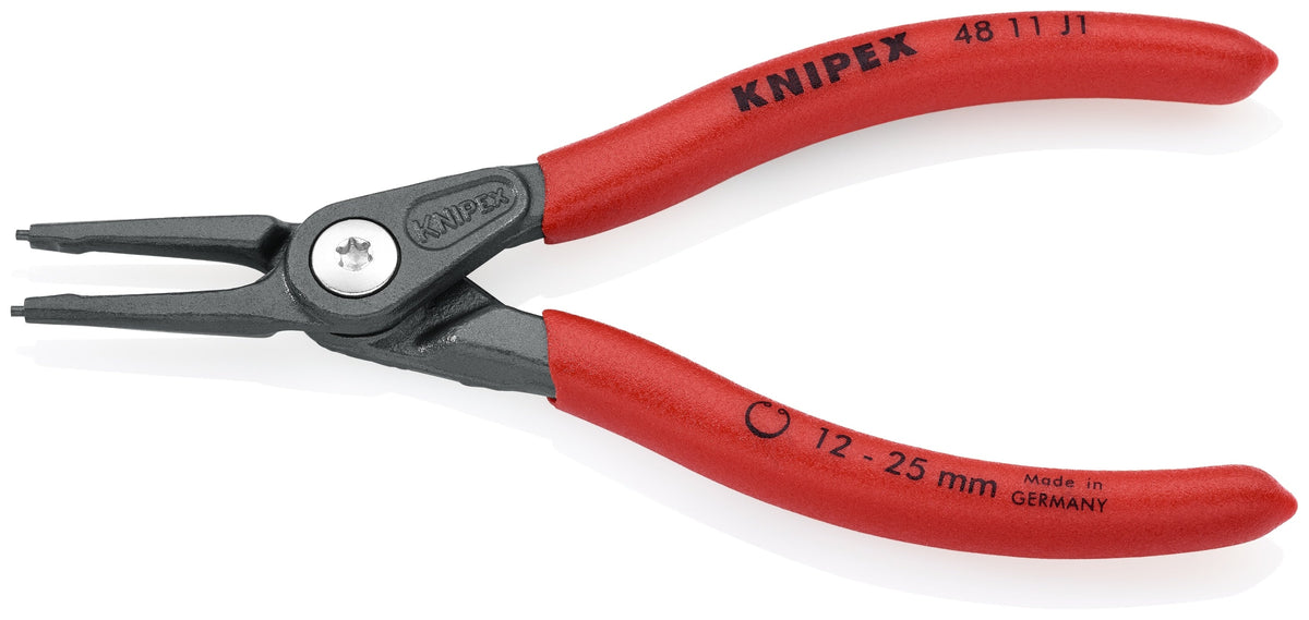 KNIPEX 5.6-in Internal Circlip Pliers, Straight Tips (48 11 J1)