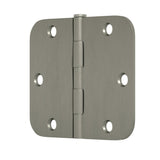 3 in. x 1/4 in. Satin Nickel Radius Door Hinge - Super Arbor