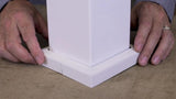 TITAN BUILDING PRODUCTS 6-in x 6-in White Metal Deck Post Base Trim