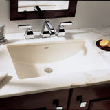 American Standard Studio Rectangular Undermount Bathroom Sink, White, 19-3/4 x 13-3/4 in