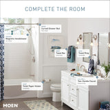 Moen Sage 18-in Spot Resist Brushed Nickel Wall Mount Single Towel Bar