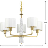Progress Lighting Palacio 5-Light Gold Transitional Chandelier