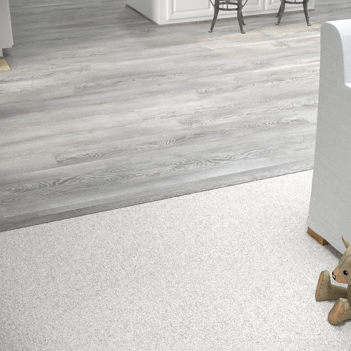 CALI Pro with Mute Step Breakwater Oak 1.25-in x 72-in Vinyl Floor T-Moulding
