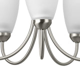 Progress Lighting Gather 5-Light Brushed Nickel Traditional Chandelier