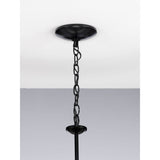 Progress Lighting Drum Shade 5-Light Matte Black Farmhouse Chandelier