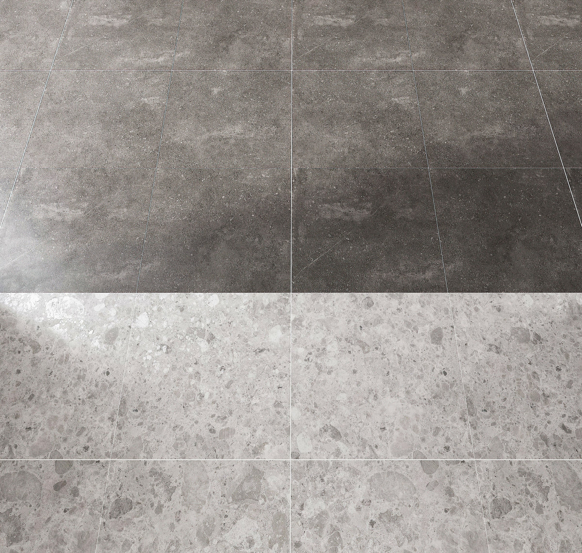 Giorbello Ambience Terrazzo Silver 24-in x 24-in Matte Porcelain Stone Look Floor Tile (12-sq. ft/ Carton)