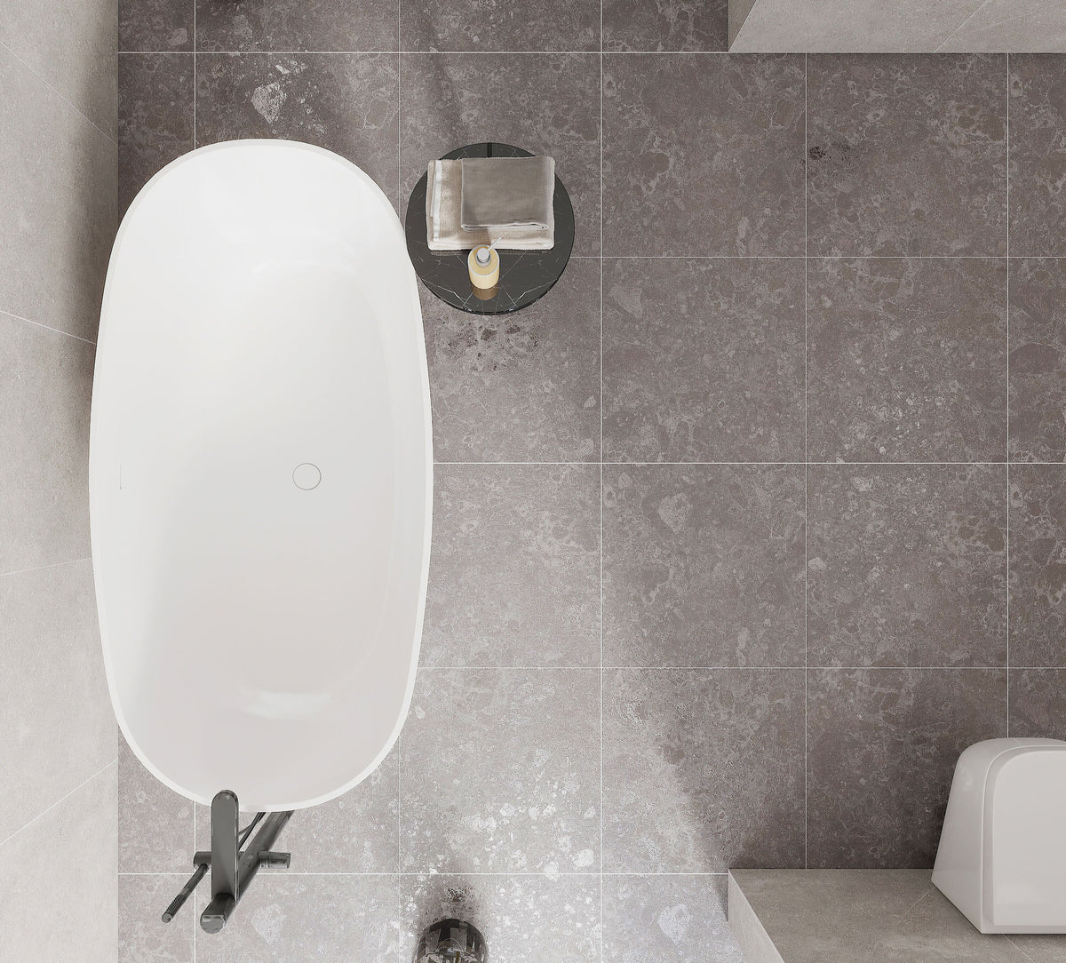 Giorbello Ambience Terrazzo Gray 24-in x 24-in Matte Porcelain Stone Look Floor Tile (12-sq. ft/ Carton)