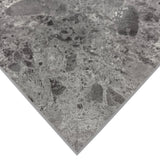Giorbello Ambience Terrazzo Deep Gray 24-in x 24-in Matte Porcelain Stone Look Floor Tile (12-sq. ft/ Carton)