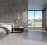 Giorbello Ambience Terrazzo Deep Gray 24-in x 24-in Matte Porcelain Stone Look Floor Tile (12-sq. ft/ Carton)