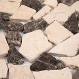 Giorbello (Sample) Beige 12-in x 12-in Matte Marble Look Floor and Wall Tile