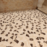 Giorbello (Sample) Beige 12-in x 12-in Matte Marble Look Floor and Wall Tile