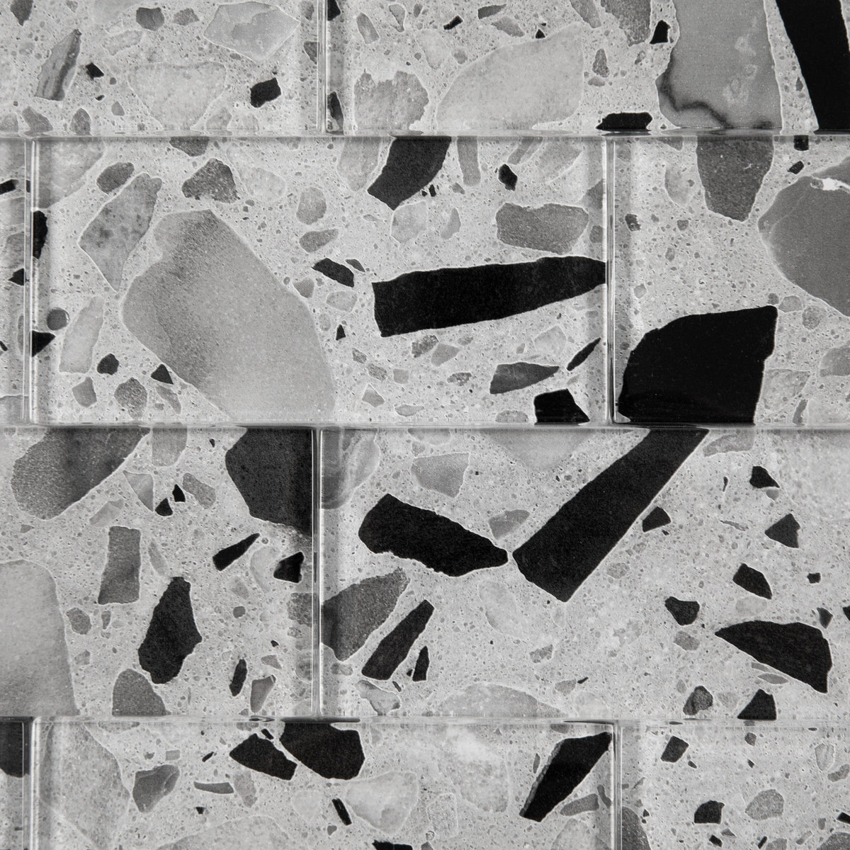 Giorbello Silver Moonstone 3-in x 6-in Glossy Glass Stone Look Wall Tile (5-sq. ft/ Carton)