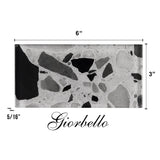 Giorbello Silver Moonstone 3-in x 6-in Glossy Glass Stone Look Wall Tile (5-sq. ft/ Carton)