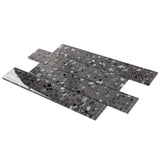 Giorbello Gray Earthstone 3-in x 6-in Glossy Glass Stone Look Wall Tile (5-sq. ft/ Carton)