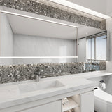 Giorbello Gray Earthstone 3-in x 6-in Glossy Glass Stone Look Wall Tile (5-sq. ft/ Carton)