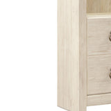 Benzara Contemporary/Modern White Wood Curio Cabinet