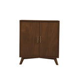Benzara 32-in x 36-in Brown Square Bar Cabinet