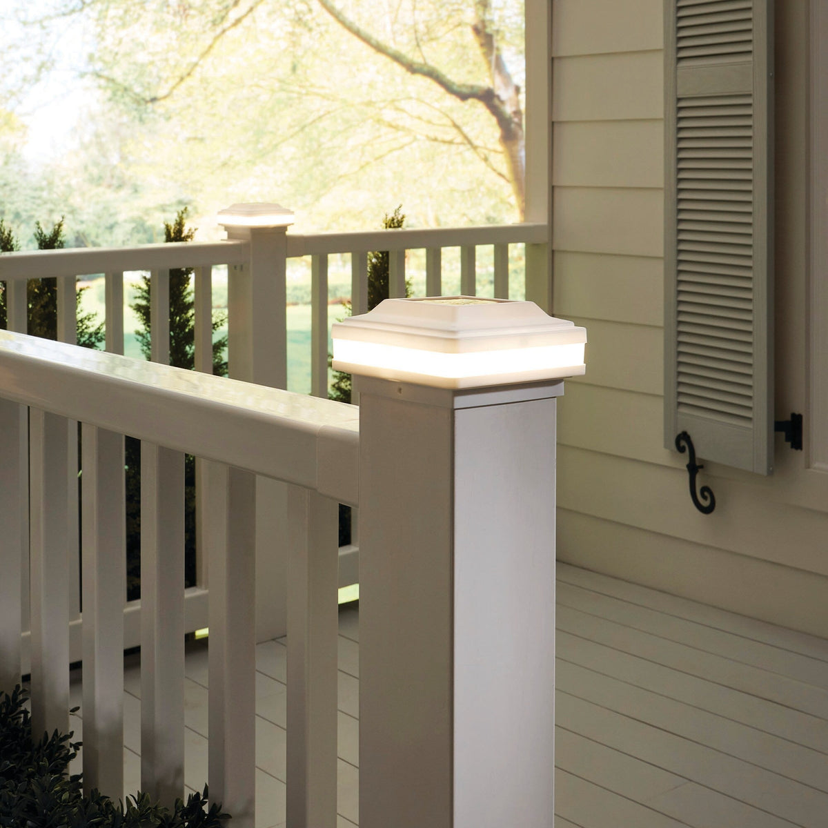 Harbor Breeze White Plastic Deck Post Cap
