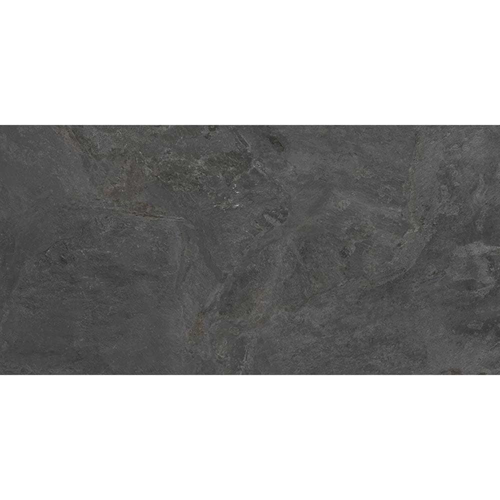 Apollo Tile Splendor Slate Black 24-in x 48-in Matte Porcelain Brick Cement Look Floor and Wall Tile (15.55-sq. ft/ Carton)