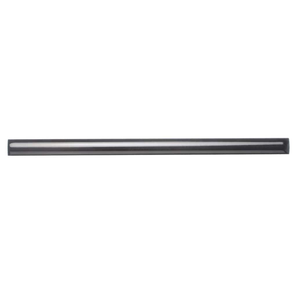 Apollo Tile Silken 10-Pack Black 1-in x 8-in Ceramic Pencil Tile (0.3-sq. ft/ Carton)