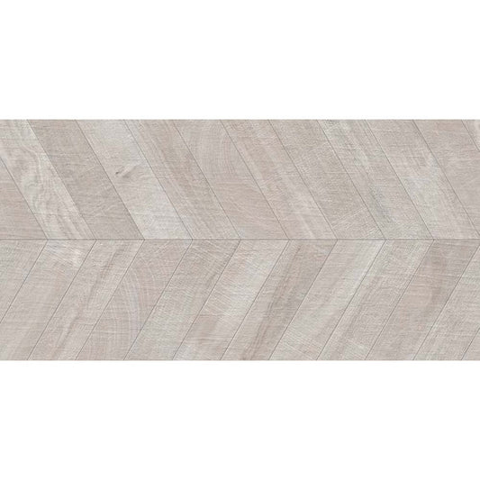 Apollo Tile Bois Gray 24-in x 48-in Matte Porcelain Wood look Chevron Floor and Wall Tile product image