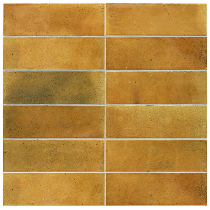 Apollo Tile Antiek Honey Orange 3-in x 8-in Glossy Ceramic Brick look Floor and Wall Tile product image
