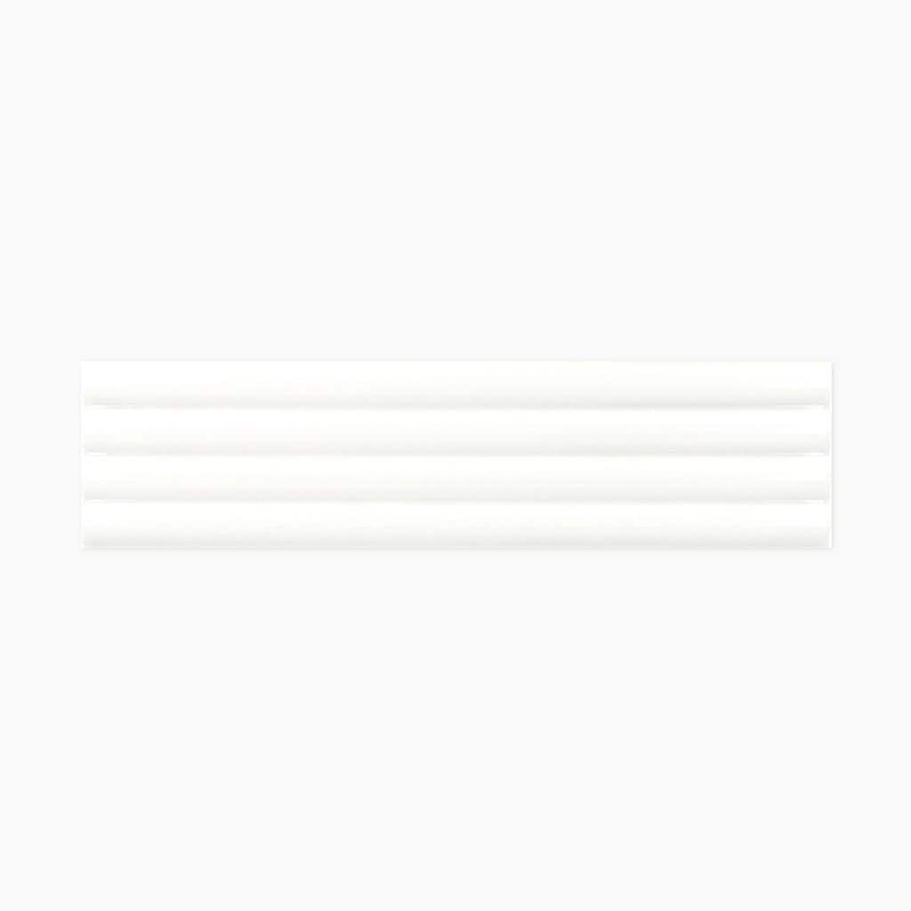 Apollo Tile Arte White 2-in x 8-in Glossy Ceramic Brick Patterned Floor and Wall Tile (4.09-sq. ft/ Carton)