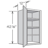 Shenandoah PRO Express Breckenridge 9-in W x 42.125-in H x 12-in D Linen Full Overlay Wall Fully Assembled Plywood Cabinet (Recessed Panel Shaker Door Style)