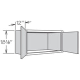 Shenandoah PRO Express Breckenridge 30-in W x 18.125-in H x 12-in D Linen Partial Overlay Wall Fully Assembled Plywood Cabinet (Recessed Panel Shaker Door Style)